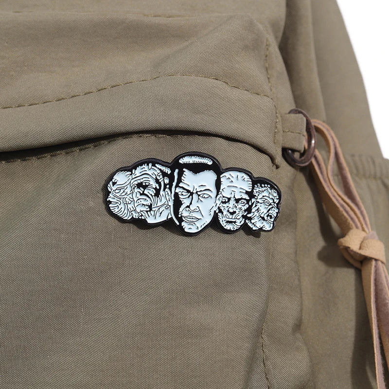Halloween Horror Monsters Brooch Enamel Pins Custom Anime Movie Role Brooches Decorative Backpack Lapel Badge Punk Jewelry Gifts