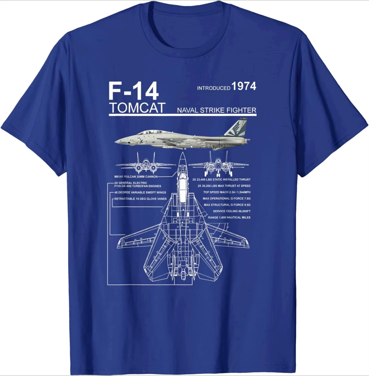 F-14 Tomcat Naval Fighter Jet Diagram Men T-Shirt Short Sleeve Casual Cotton O-Neck T Shirt