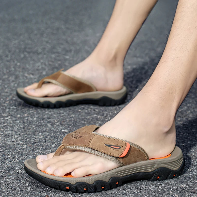 Beach Shoes for Man Fashion Outdoor Men Sandals Flip Flops Anti Slip Breathable Sneakers Men Sports Shoe 2025 New Arrival Summer