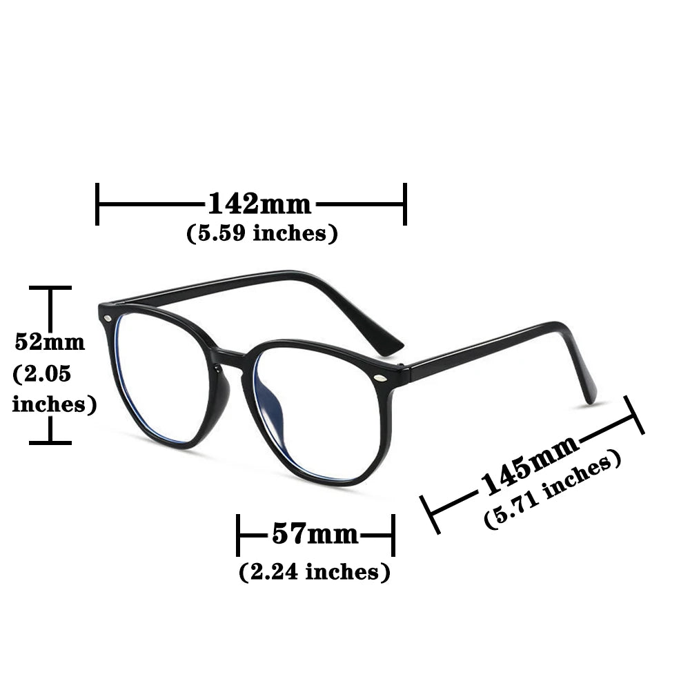 Transparent Computer Glasses Frame Women Men Anti Blue Light polygon square Eyewear Blocking Glasses Optical Spectacle Eyeglass
