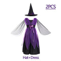Halloween Costume for Girls Dress Scarlet Witch Vampire Devil Ghost Bat Carnival Party Dress Up  Kids Cosplay Clothes