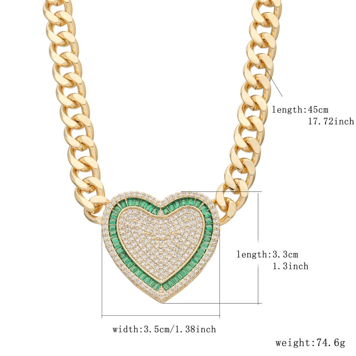 Fashionable love necklace 14K brass 8N multi-style heart-shaped necklace for women Christmas birthday New Year romantic gift