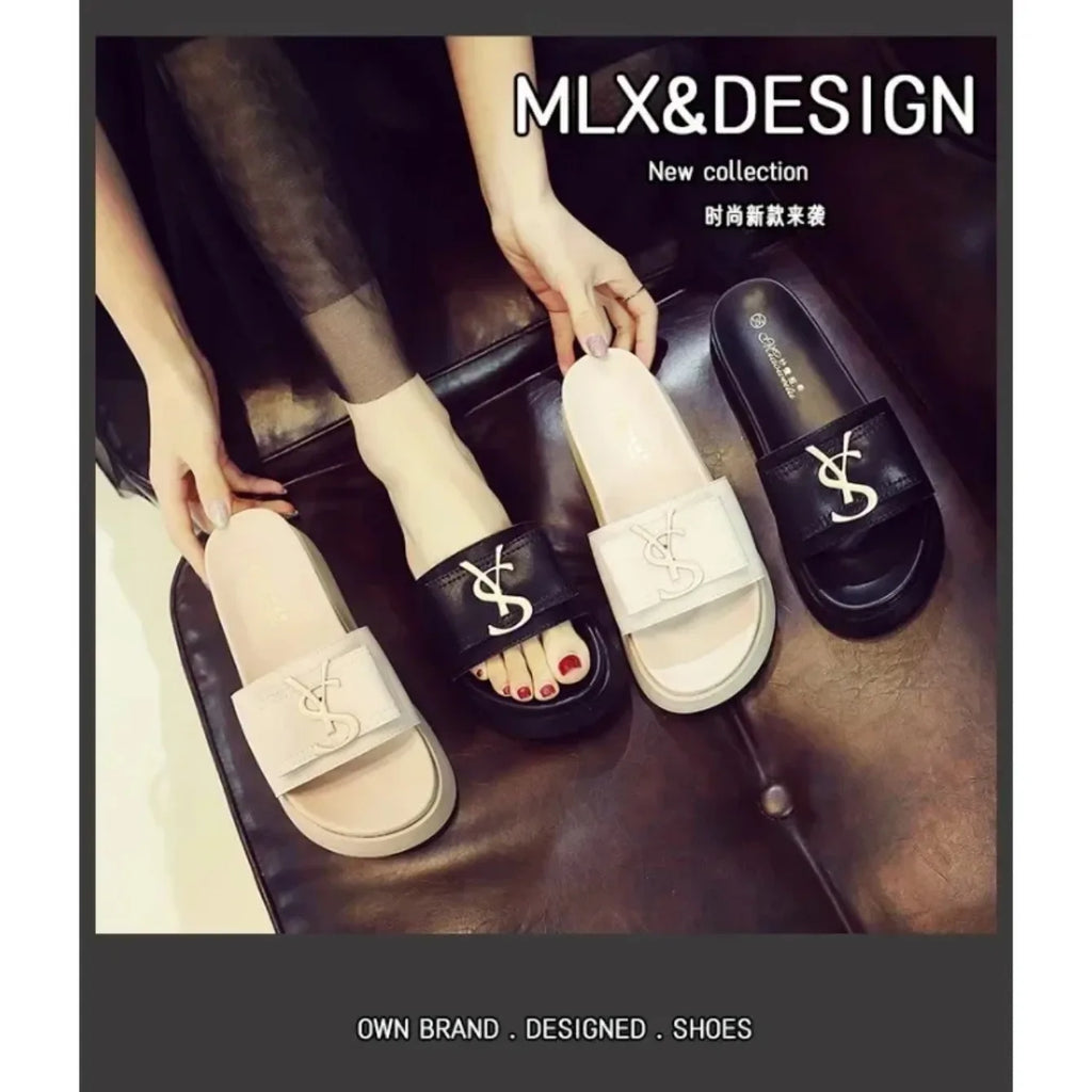 Women Slippers Summer New Platform Designer Sandals Fashion Letters Ladies Shoes Casual Outside Non-slip Slippers Slides Women