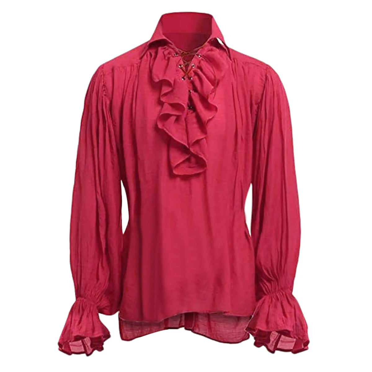 Halloween Costumes Medieval Casual Ruffles Shirts Men Steampunk Cosplay Autumn Long Sleeve Gothic Shirts Blouse Male Tops Blusa