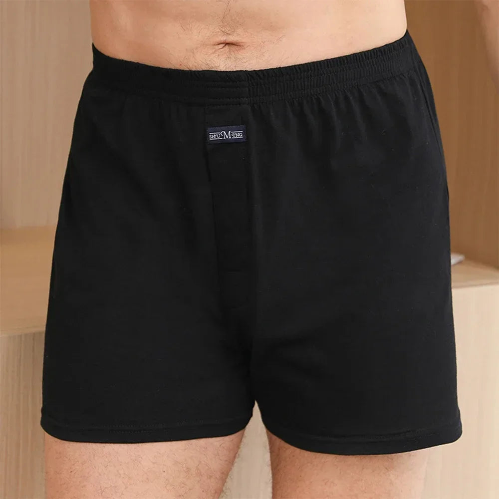 Men's boxer Shorts Breathable Pajama Bottom Underwear male Elastic Waistband Underpant Cotton Comfortable