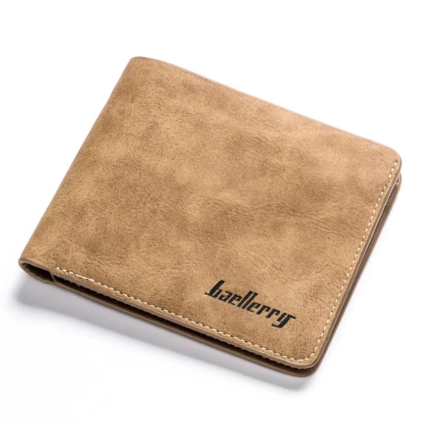 New Men Wallet Leather Business Foldable Wallet Luxury Slim  Hipster Cowhide Credit Card/ID Holders Inserts Coin Purses