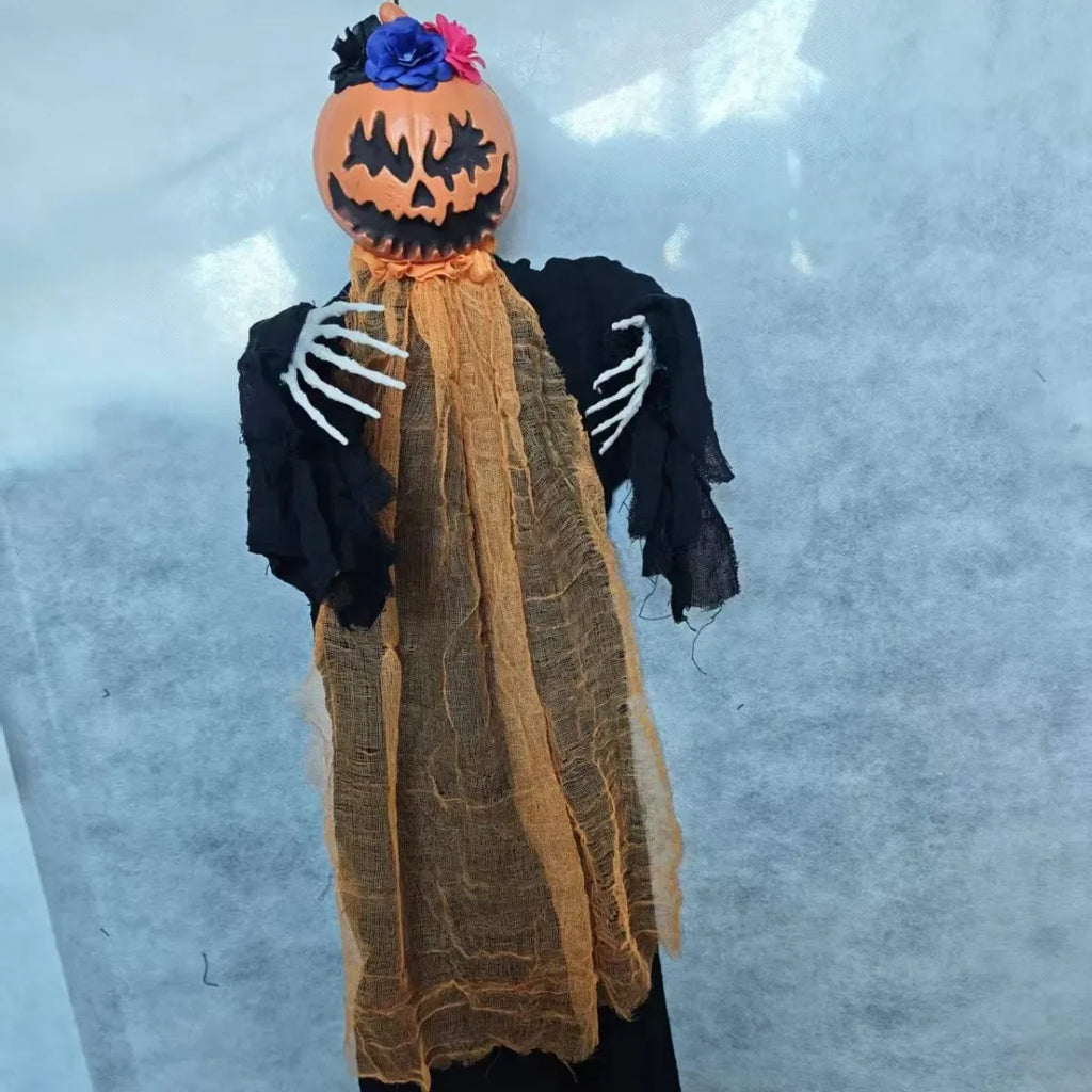 Halloween Hanging Decorations, Pumpkin Head, Ghost Claw&Skeleton Pendants, Spooky Skull Ornaments for Haunted House Party Decor