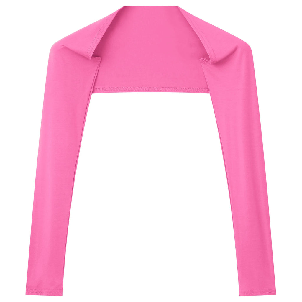 Men Open Front Half Crop Top Solid Long Sleeve Cardigan Bolero Shrug Tops Muscle Arm Sleeves Workout Sports Gym Tops Clubwear