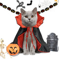Halloween Dog Costume Cat Costume Vampire Cape Pet Costume Funny Devil Cloak Cosplay Outfit Halloween Party Dress Up Accessories