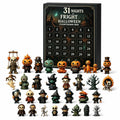 Halloween Advent Calendar, 31 Days of Halloween Countdown Calendar with 31 Mini Spooky Figurines, Surprise Box for Kids Adults