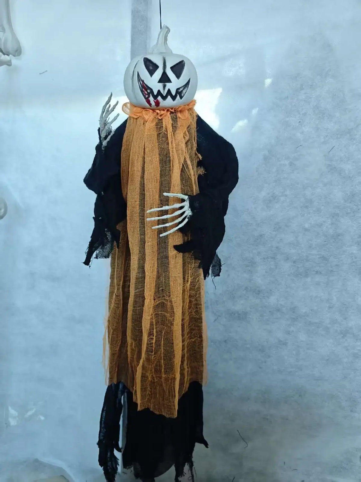 Halloween Hanging Decorations, Pumpkin Head, Ghost Claw&Skeleton Pendants, Spooky Skull Ornaments for Haunted House Party Decor