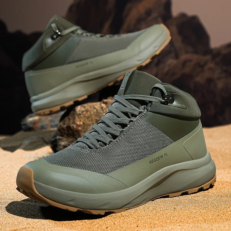 Waterproof Trekking Trainers for Men Comfortable and Supportive Man Hiking Sneakers Outdoor Activities Climbing Walking Shoes