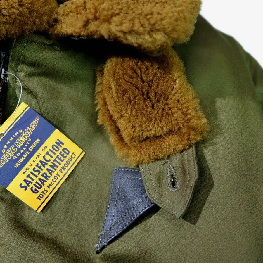 TOYS McCOY1945 real wool collar B15A thickened flight jacket
