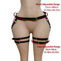 Gothic-style Lady Decorative Belt, Sexy Double-layer Leg Belt One-piece Belt, Halloween Role-playing Belt Accessory