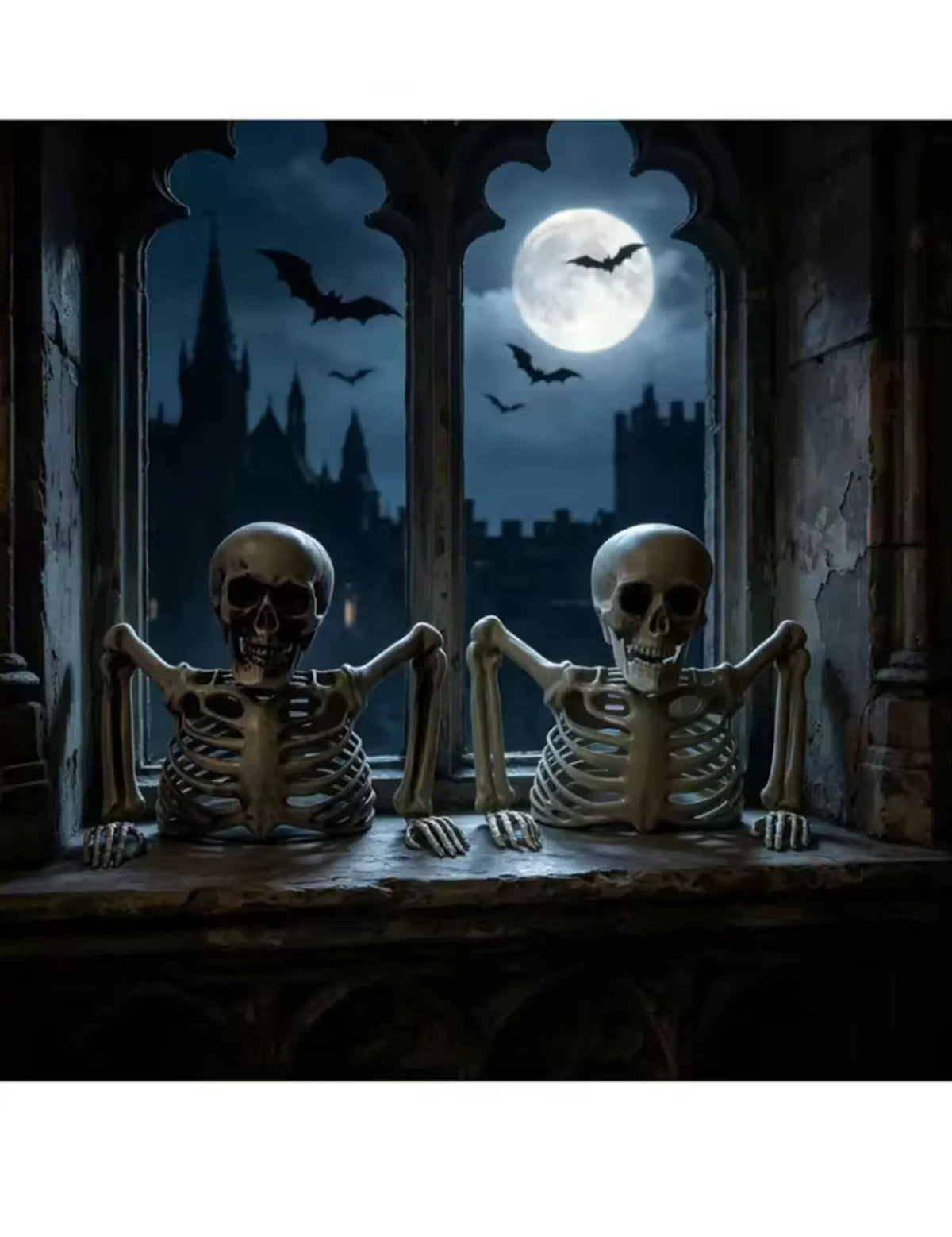 Halloween Half Skeleton Party, Terrifying Scene Decoration, Outdoor and Indoor Escape Room Decoration, Horror Theme.