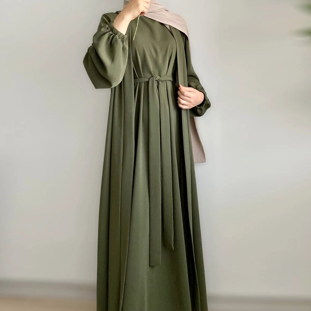 2024 New Muslim Sets for Women Ramadan Prayer Dress Modest Dresses Eid Dubai Abaya Female Islam Clothing Elegant Party Clothes
