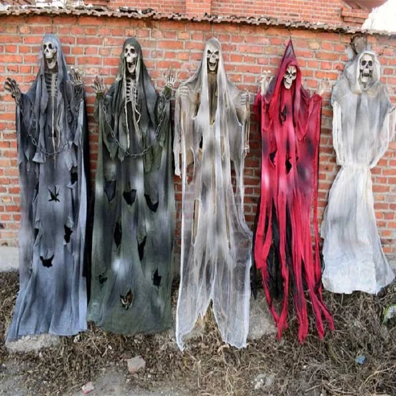 Halloween Ghost Head Horror Props,Escape Room Decor,Haunted House Pendants,Scary and Terrifying Skeletons,Large Hanging Ghosts