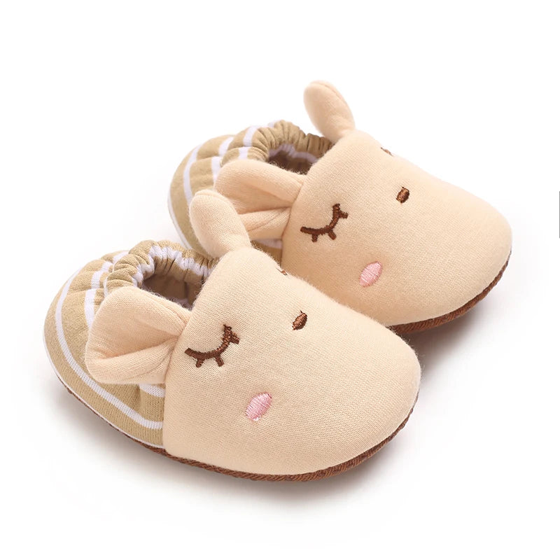 0-1Year Fashion Casual Shoes CartoonBaby Shoes Newborn Boy Girl First Walker Cute Spring and Autumn Pure Cotton Warm Soft Bottom