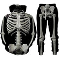 Halloween Hoodie Pant Sets Horror Skeleton 3D Print Men's Sweatshirts Hoodies Sweatpants Two Piece Suits Man Tracksuit Clothing