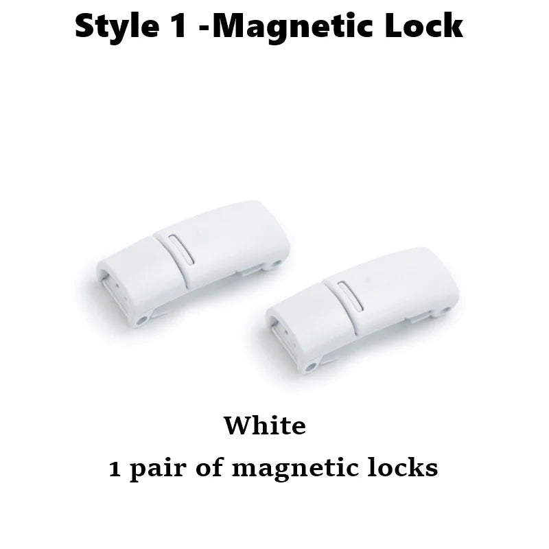 Fashion Metal Shoelace Magnetic Buckle Shoes Accessories Sneaker Kits Metal Laces Buckle 4 Style Shoe Decorations
