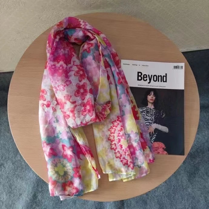 Foreign trade original single Spanish new trend colorful leisure gift shawl scarf scarf
