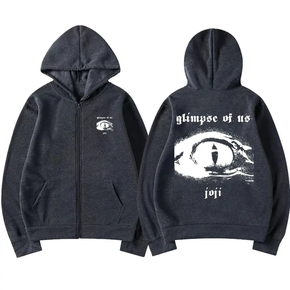Singer Joji Glimpse of Us Zipper Hoodie Male Hip Hop Sweatshirt Man Fleece Cotton Streetwear Men Women Oversized Zip Up Jacket
