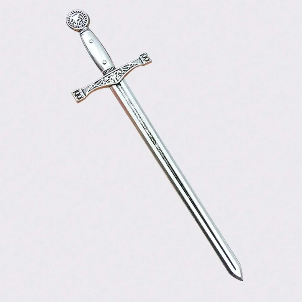 3pcs Punk Style Black Leather Arm Bands With Metal Prop Sword Halloween Medieval Viking Style Performance Accessories