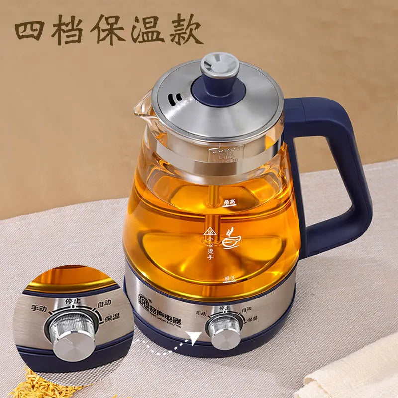 1L Electric Kettle Heat-resistant Glass Tea Infuser Pot With Filter  Automatic Steam Spray Borosilicate glass Teapot Health Pot