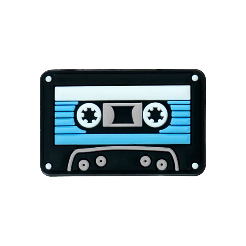 1PCS Nostalgic Series Shoe Charms Camera 80‘s Tape Lipstick Shoe Accessories Women Men Clog Buckle Decoration Tote Bag Pendant
