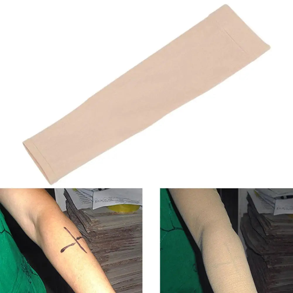 Summer Sun Protection Oversleeve Flesh Colored Skin Sleeves Tattoo Sleeve Covering Scars Unisex Solid Color Arm Cover