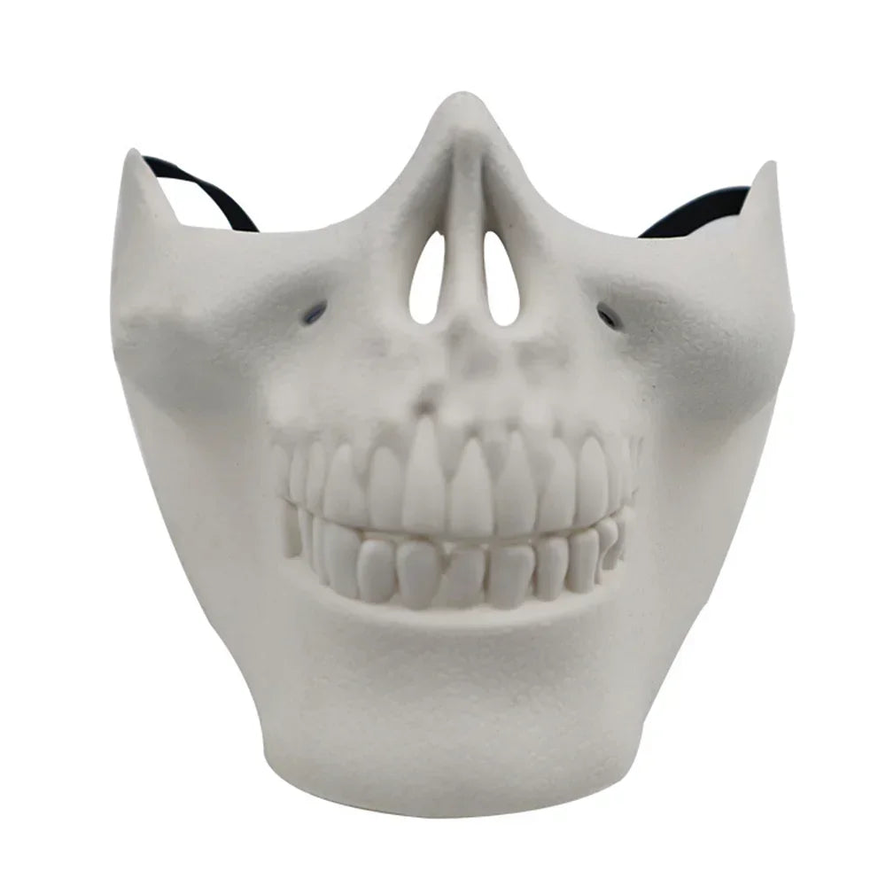 Halloween Skull Mask Creative Funny Party Props Holiday Supplies Horror Demon Accessories Men Skeleton Mask Half Face Cover