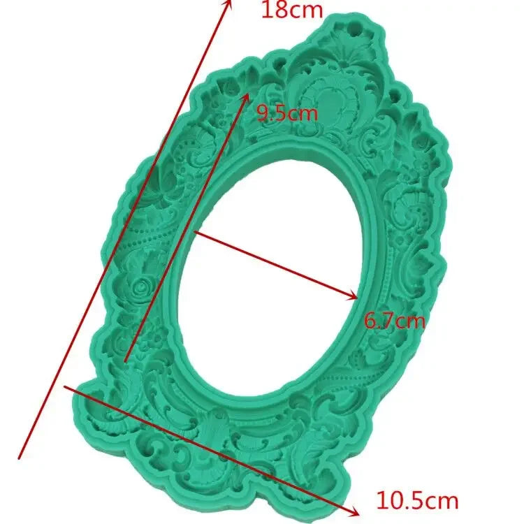 Frame silicone cake mold fondant molds cake decorating tools chocolate gumpaste mold  fondant tools soap mold