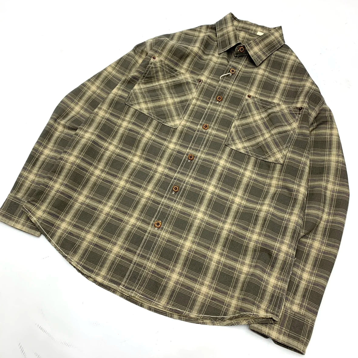 2025 Autumn New Japanese Retro Long-Sleeve Turn-down Collar Plaid Shirt Men's Fashion 100% Cotton Washed Loose Casual Blouses