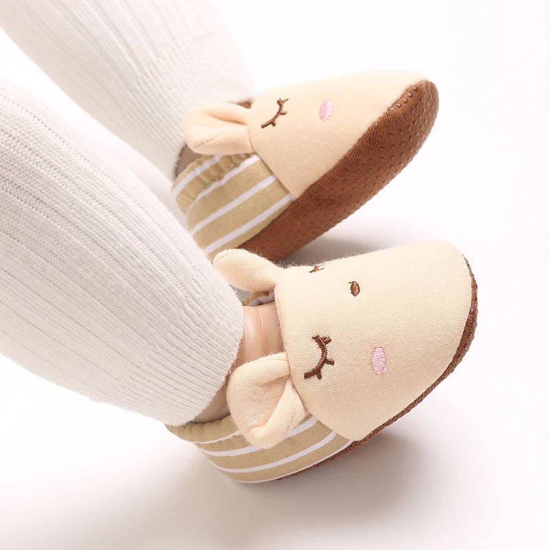 0-1Year Fashion Casual Shoes CartoonBaby Shoes Newborn Boy Girl First Walker Cute Spring and Autumn Pure Cotton Warm Soft Bottom