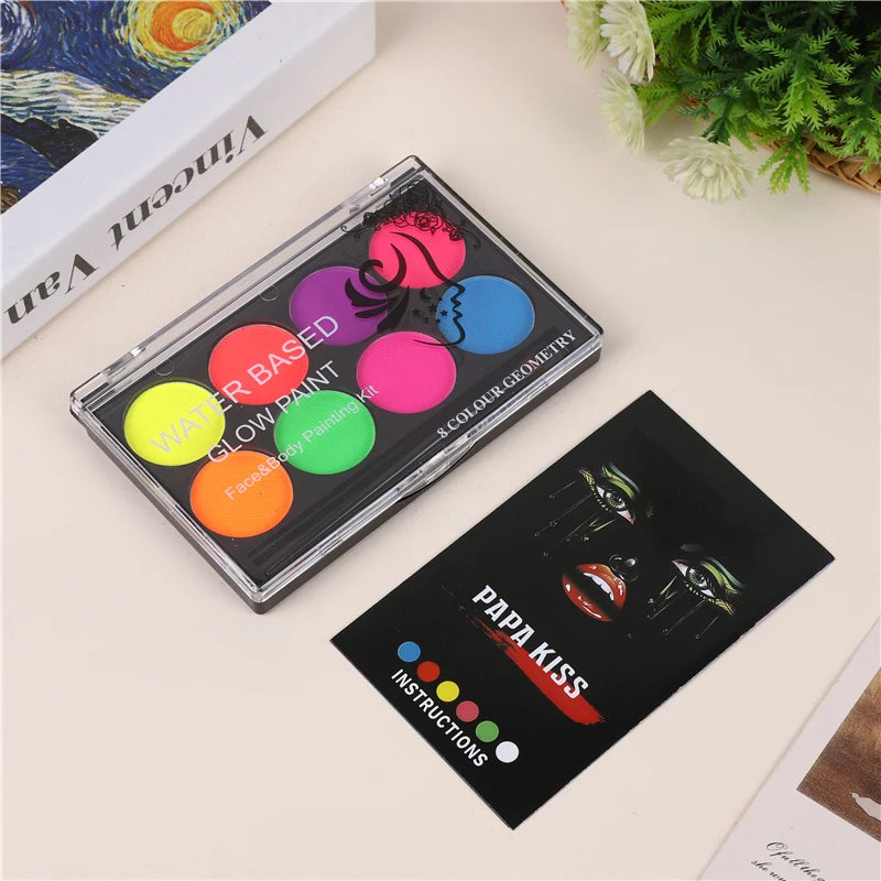 Halloween oil painting, body painting, body and face painting, ointment, drama makeup, children's dance, cosplay performance