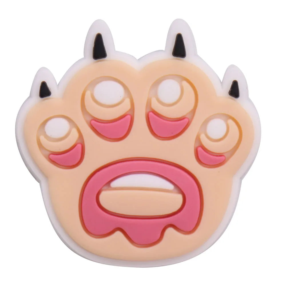 1PCS PVC Kawaii Animal Kinds Of Dog Mom Dad Sandals Shoe Decoration Charms Fit Wristbands Buckle Slipper Accessories Xmas Gifts