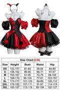 Halloween Cosplay Clown Skirt Hairband Clothing Women Party Disguise Roleplay Female Outfits Suit Halloween Costume Carnival