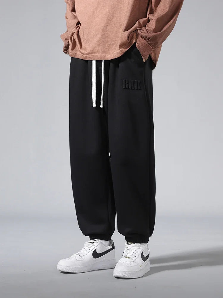 2025 Men's Jogger Cotton Sweatpants Big Size 8XL 7XL 6XL Sports Baggy Pants Sting Banding  Hip Hop Loose Harem Trousers