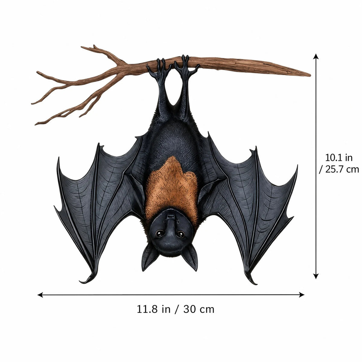 Halloween Bat Pendant Scary Bat Hanging Ornament for Tree Porch Haunted House Indoor Outdoor Scene Layout Party Decor