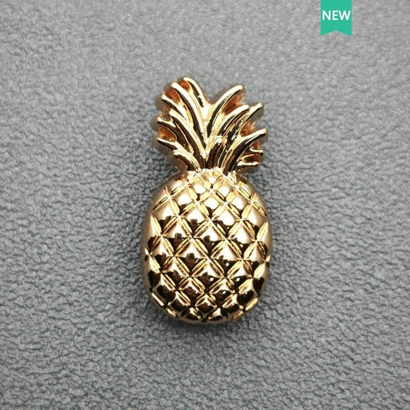Metal Shoe Charms Diamond Fruit and Flower Decorative Buckles, Cute DIY Fashion Button Accessories for Cross Shoes