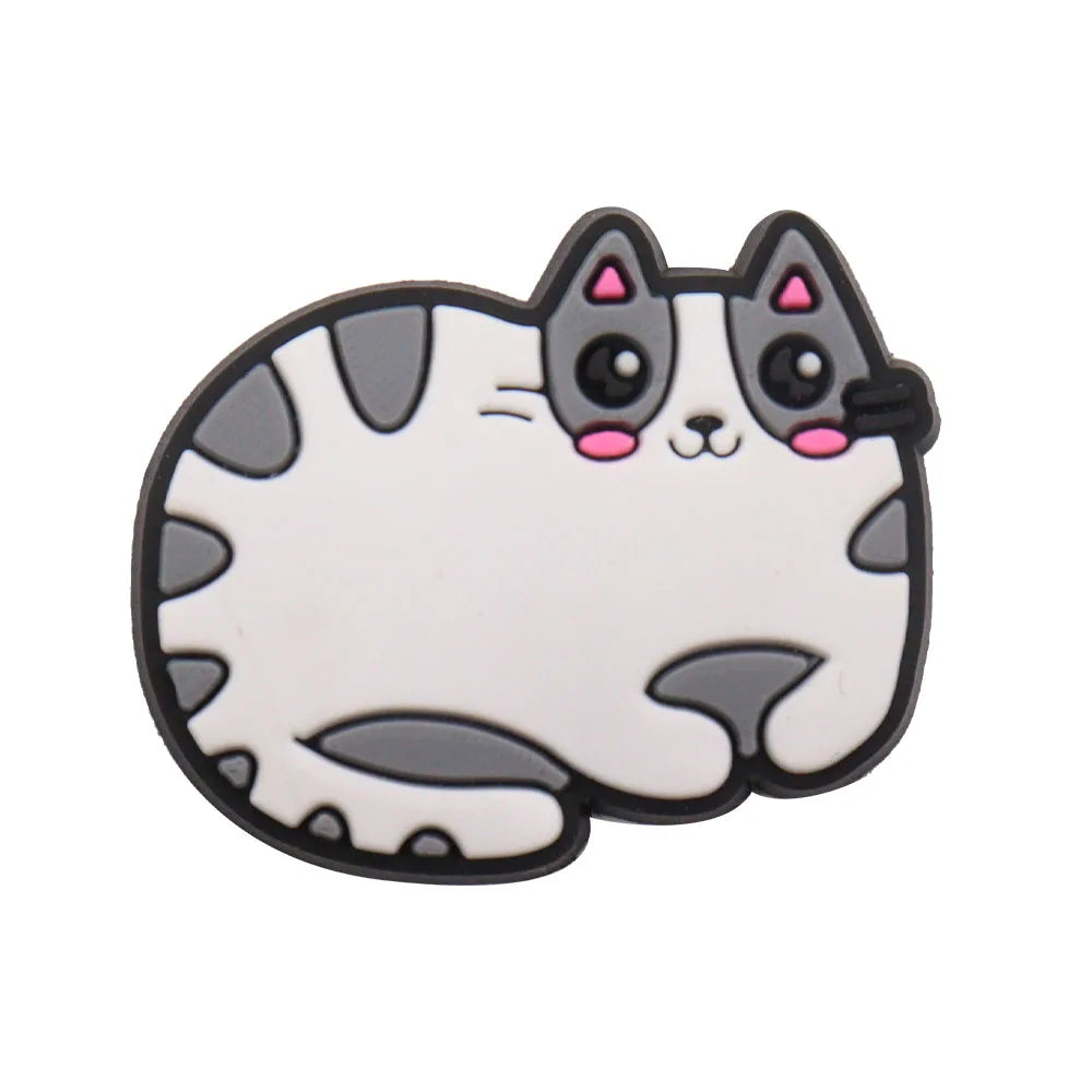 1PCS PVC Kawaii Animal Kinds Of Dog Mom Dad Sandals Shoe Decoration Charms Fit Wristbands Buckle Slipper Accessories Xmas Gifts