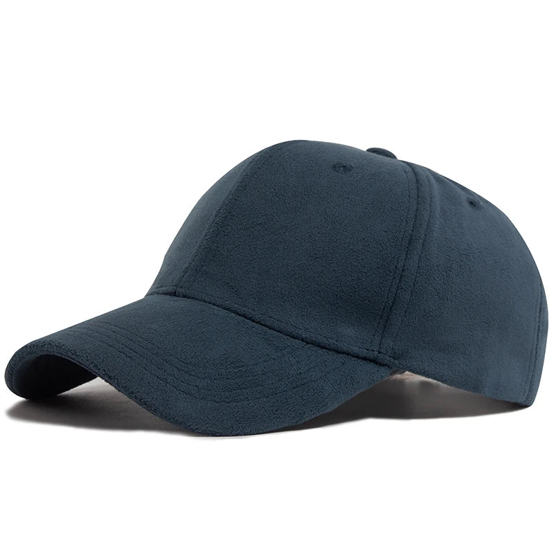 Women Suede Baseball Caps Autumn Winter Solid Fashion Men Hip Hop Cap Outdoors Casual Travel Sun Visor Hat Multicolour Unisex