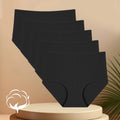 5PCS High Waist Cotton Underpants Women's Sexy Comfortable Briefs Seamless Breathable Panties Girls Stretch Soft Lingerie S-XXL