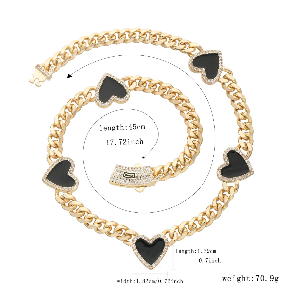 Fashionable love necklace 14K brass 8N multi-style heart-shaped necklace for women Christmas birthday New Year romantic gift