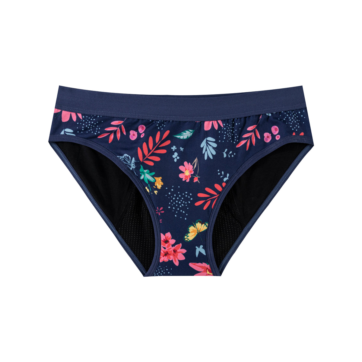 For Teenager Girls Cotton Menstrual Panties Printing Fabric Underwear 4-Layer Medium Flow Absorption Ladies Period Briefs