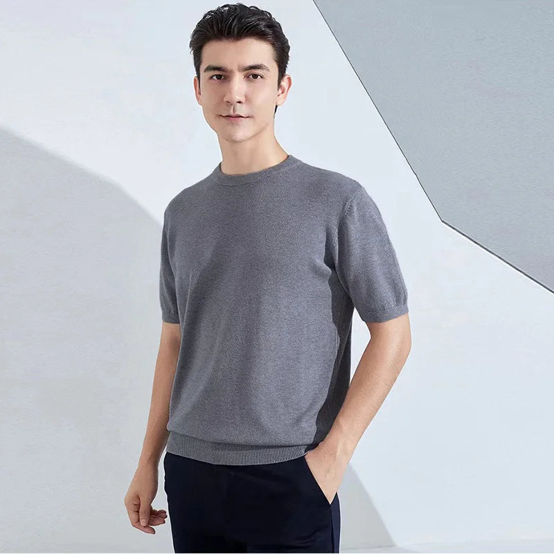 Superfine Merino Wool T shirt Men Base Shirt Wicking Breathable Quick Dry Anti-Odor No-itch Short Sleeve Tee Tops