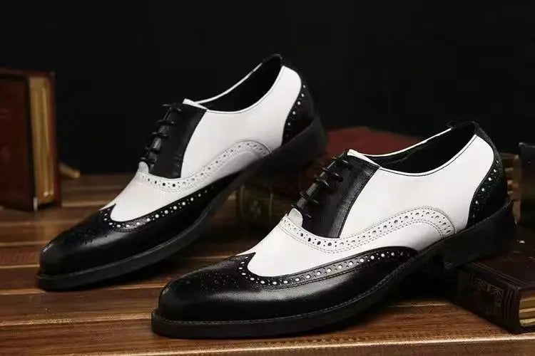 Oxfords Men's Leather Shoes Formal Shoes for Men Brogues Oxfords Male Wedding Party Office Business Shoe Man Zapatos De Hombre