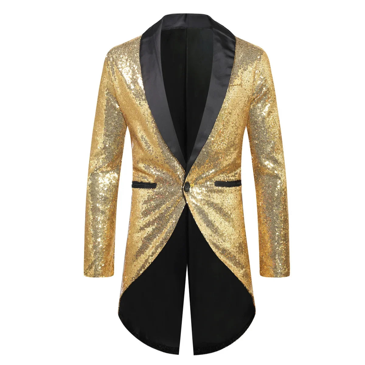 2024 Autumn New Six Color Fashionable SequinTuxedo Blazer for Men, Single Button Color Loose Performance Suit Dress Men Eur Size