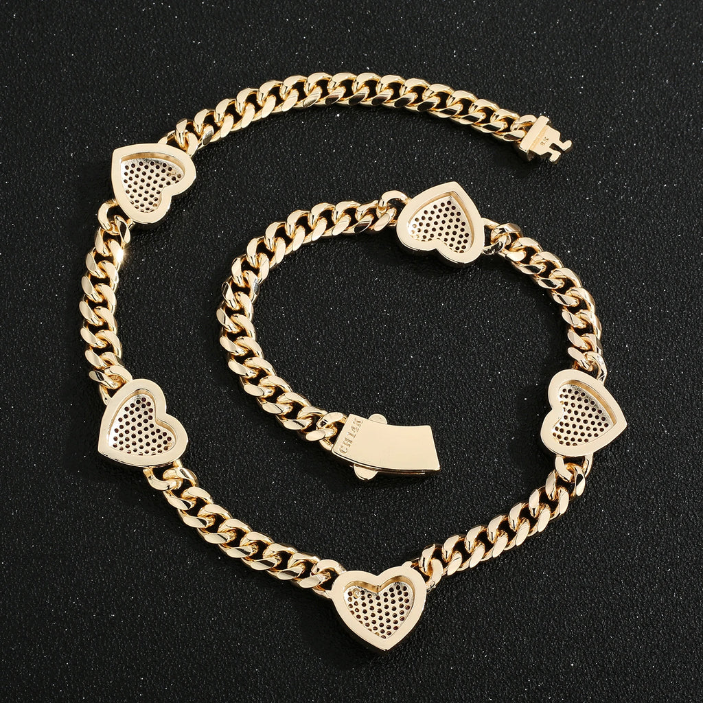 Fashionable love necklace 14K brass 8N multi-style heart-shaped necklace for women Christmas birthday New Year romantic gift