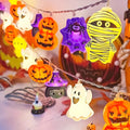 Halloween LED  Lights Horror Pumpkin Ghost Mummy Witch Spider Lamp Indoor Home Window Party Atmosphere Decorations